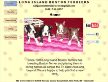 Tablet Screenshot of longislandbostonterriers.com